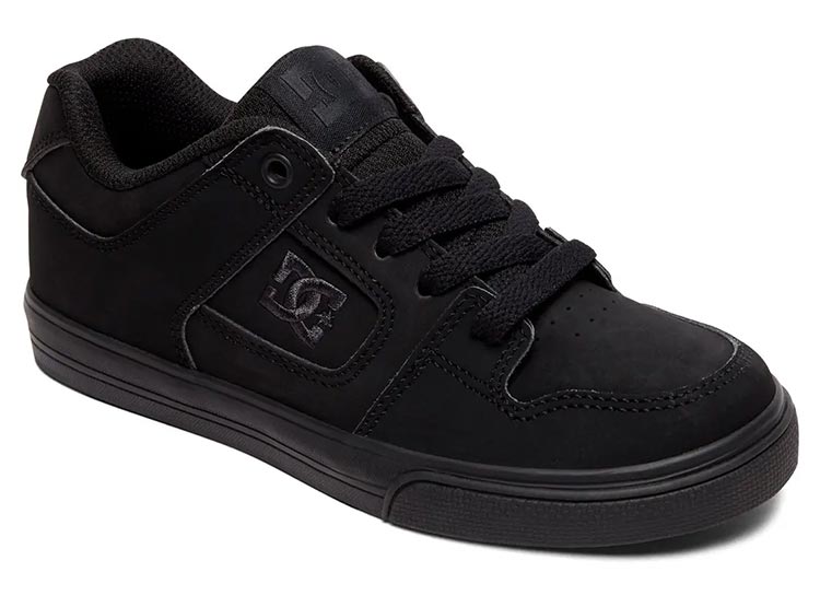 ZAPATILLAS UNISEX DC SHOES URBANAS NEGRO PURE LPB CUERO - 2
