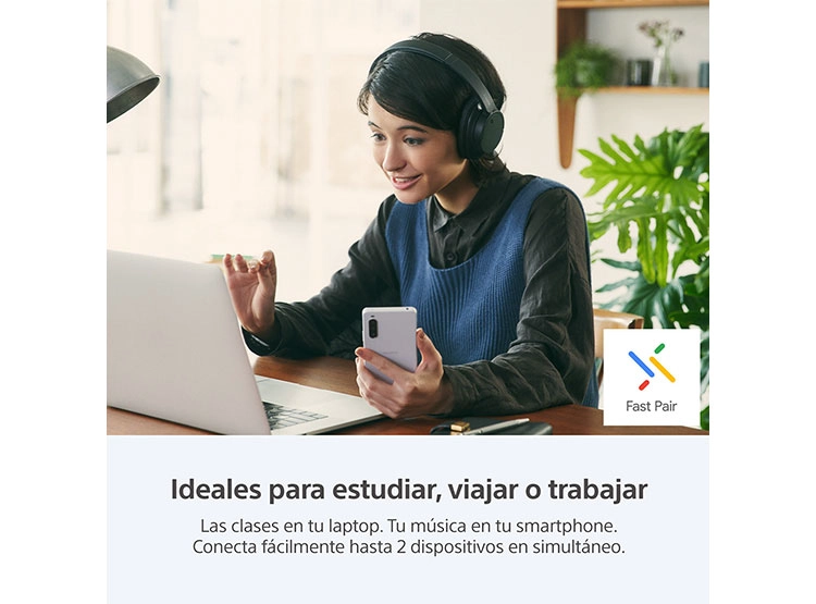 AUDÍFONOS INALÁMBRICOS CON CANCELACIÓN DE RUIDO WH-CH720 NEGRO - 8