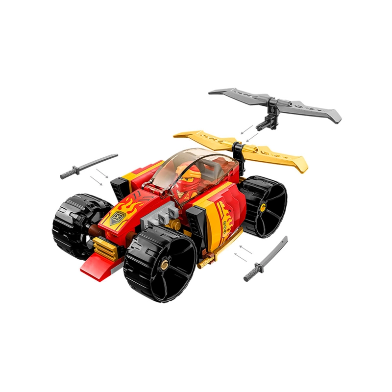 BLOQUES CONSTRUCCIÓN LEGO AUTO DE CARRERAS NINJA EVO DE KAI - 3
