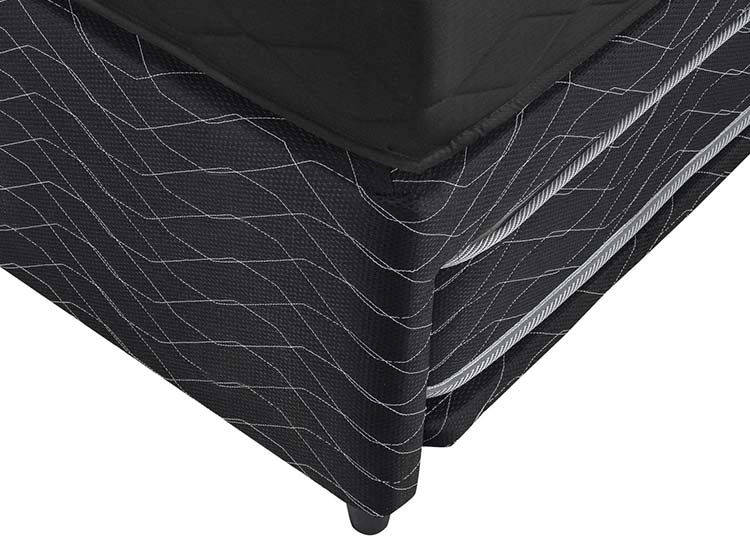 JUEGO DE DORMITORIO FLEX CAMA DIVAN THERADIC PLUS THERAPEDIC 1.5 PLAZAS NEGRO + RESPALDO ROYAL + VELADOR ROCK - 3
