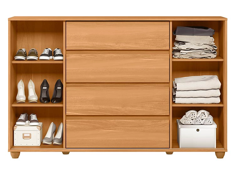 COMODA VEKKA HOME EVIDENZA RUSTIC 2P 4C - 3