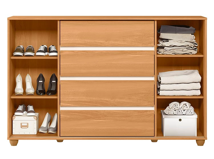 COMODA VEKKA HOME EVIDENZA RUSTIC 2P 4C - 4
