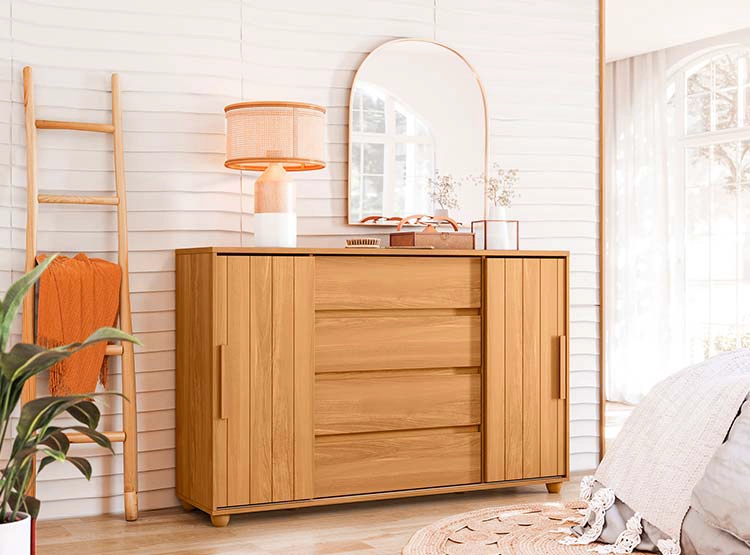 COMODA VEKKA HOME EVIDENZA RUSTIC 2P 4C - 9