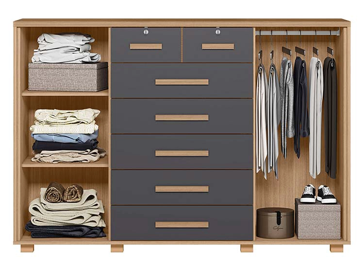 COMODA VEKKA HOME FONTANA 2P 7C - 2