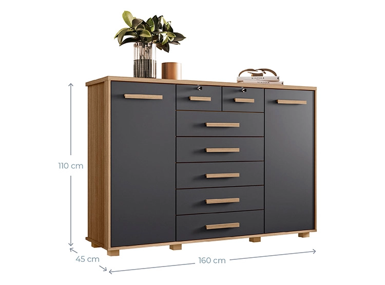COMODA VEKKA HOME FONTANA 2P 7C - 3