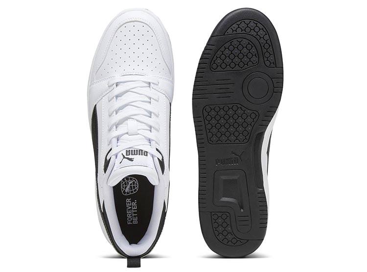 ZAPATILLAS UNISEX PUMA BLANCO REBOUND V6 LO JR - 4