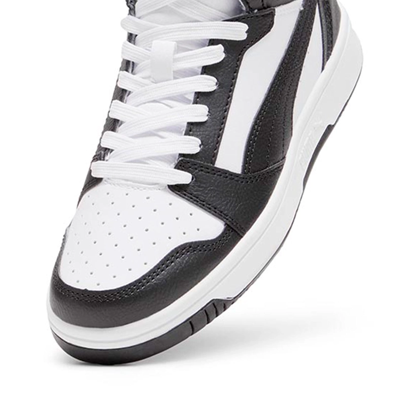 ZAPATILLAS UNISEX PUMA CASUALES NEGRO REBOUND V6 MID JR - 5