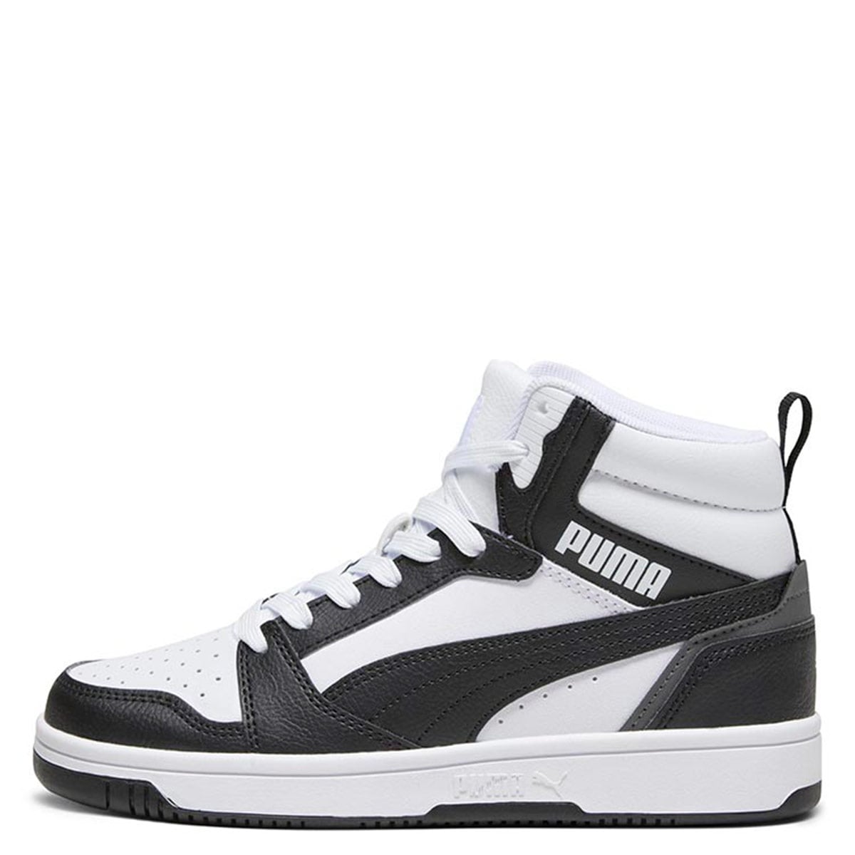 ZAPATILLAS UNISEX PUMA CASUALES NEGRO REBOUND V6 MID JR - 1