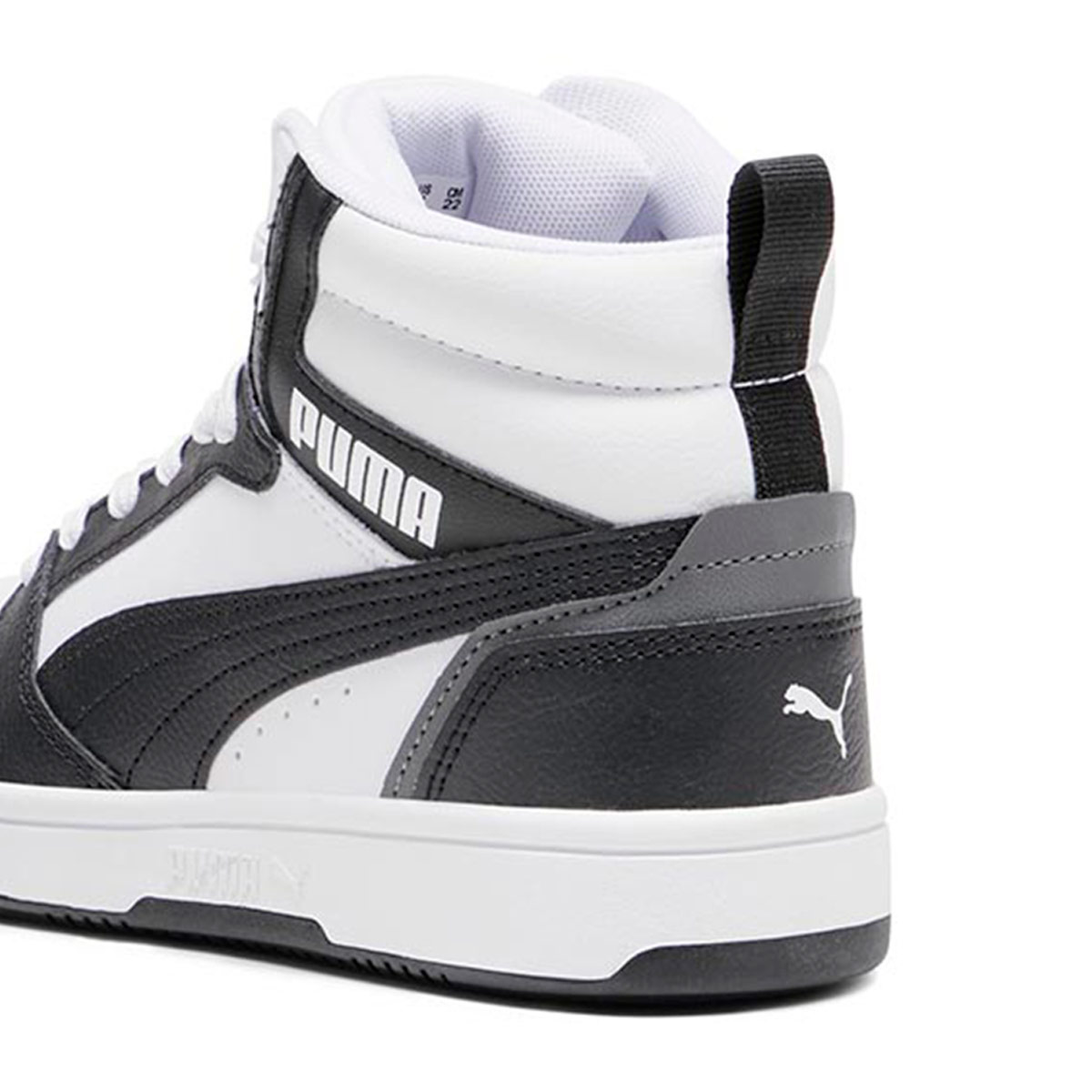ZAPATILLAS UNISEX PUMA CASUALES NEGRO REBOUND V6 MID JR - 6