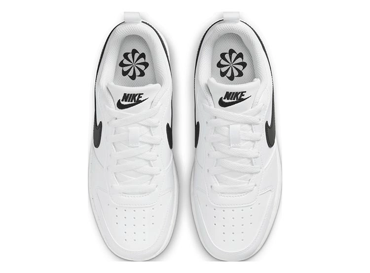 ZAPATILLAS CUERO UNISEX NIKE BÁSQUETBOL BLANCO COURT BOROUGH LOW RECRAFT - 4