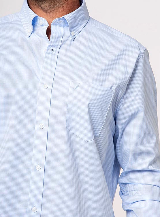 CAMISA NÁUTICA CUADROS MANGA LARGA - 3