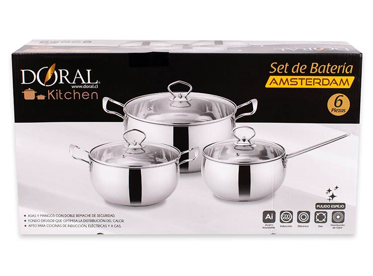 BATERIA DE COCINA DORAL AMSTERDAM X6 - 7