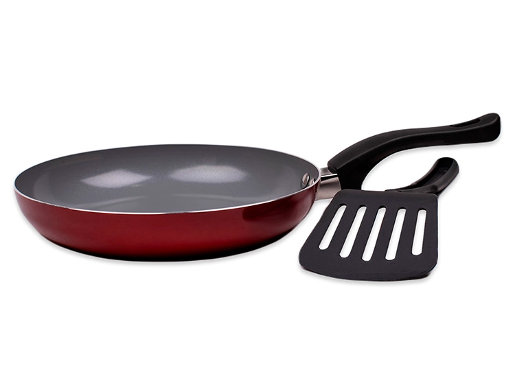 SET DORAL DUO SARTEN ROJO 22CM + ESPATULA - 3