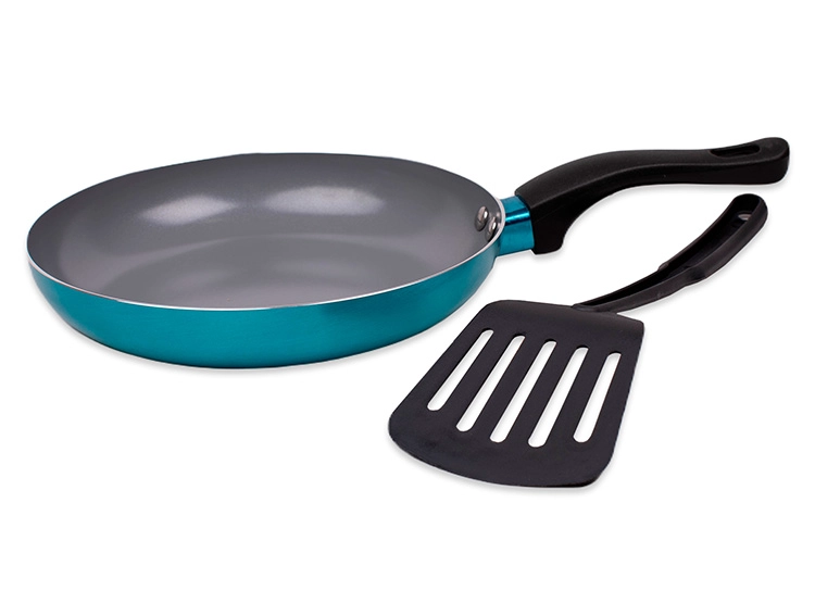 SET DORAL DUO SARTEN TURQUESA 22CM + ESPATULA - 3