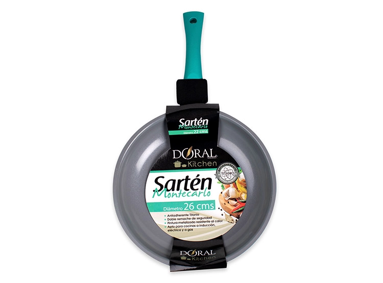 SARTEN DORAL MONTECARLO TURQUESA 26CM - 4