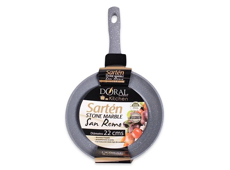 SARTEN DORAL SAN REMO GRIS 22CM - 4
