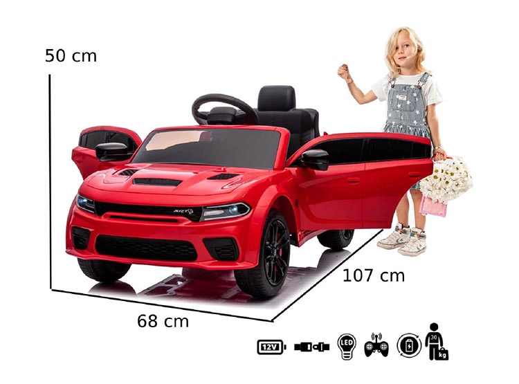 AUTO A BATERIA KIDSCOOL DODGE CHARGER SRT RJ 12V - 2