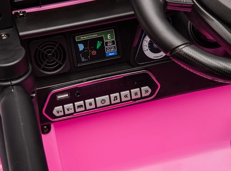 JEEP A BATERIA KIDSCOOL TOYOTA FJ CRUSIER ROSADO 12V - 11