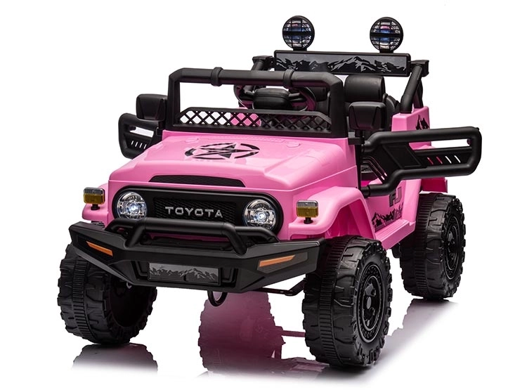 JEEP A BATERIA KIDSCOOL TOYOTA FJ CRUSIER ROSADO 12V - 5