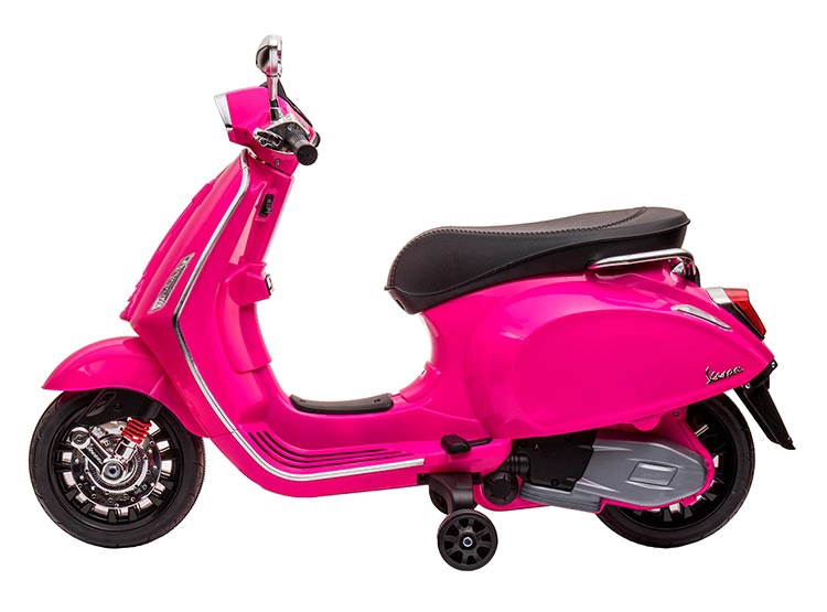 MOTO A BATERIA KIDSCOOL VESPA SPRINT ROSADA 12V - 2