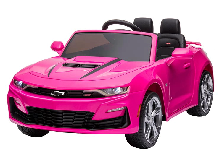AUTO A BATERIA KIDSCOOL CHEVROLET CAMARO ROSADO 12V