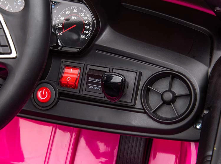 AUTO A BATERIA KIDSCOOL CHEVROLET CAMARO ROSADO 12V - 12