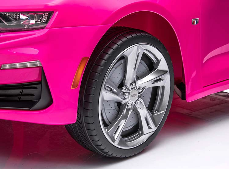 AUTO A BATERIA KIDSCOOL CHEVROLET CAMARO ROSADO 12V - 7