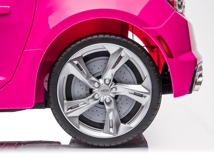 AUTO A BATERIA KIDSCOOL CHEVROLET CAMARO ROSADO 12V - 9