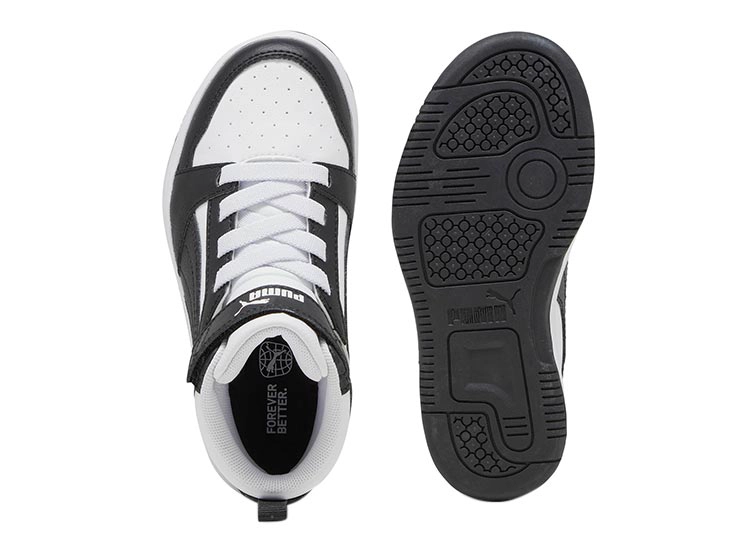 ZAPATILLAS UNISEX PUMA NEGRO REBOUND V6 MID AC - 4