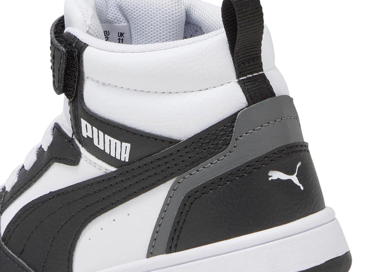 ZAPATILLAS UNISEX PUMA NEGRO REBOUND V6 MID AC - 6