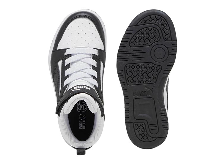 ZAPATILLAS UNISEX PUMA NEGRO REBOUND V6 MID AC - 4