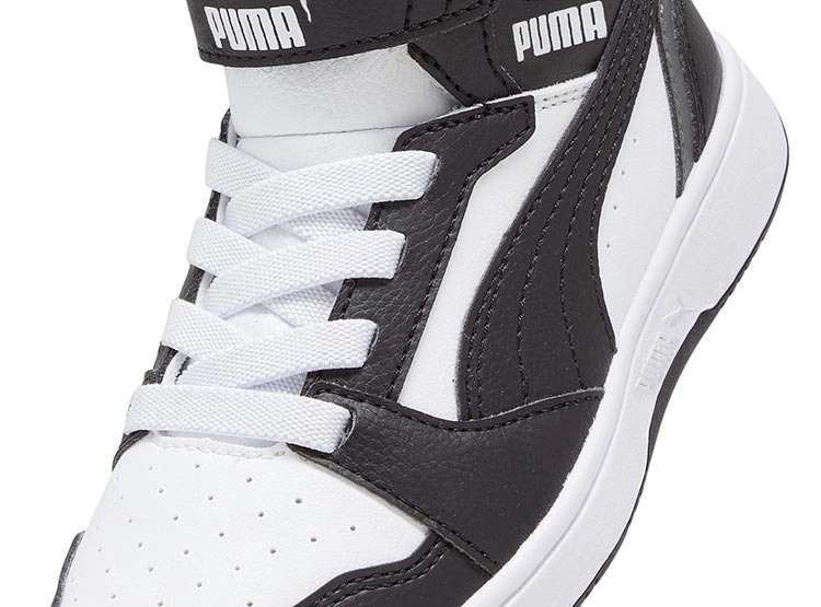 ZAPATILLAS UNISEX PUMA NEGRO REBOUND V6 MID AC - 5