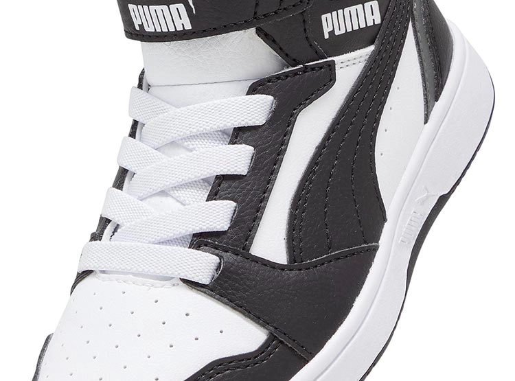 ZAPATILLAS UNISEX PUMA NEGRO REBOUND V6 MID AC - 5