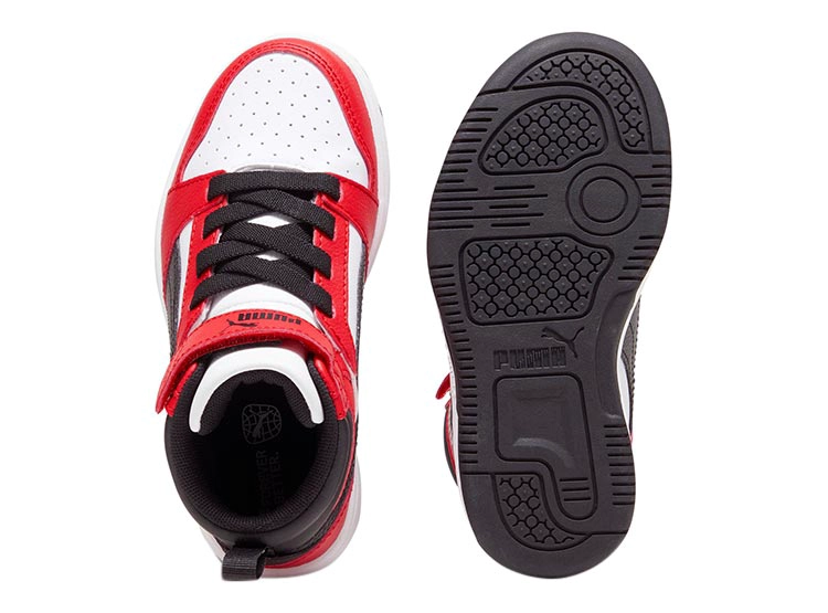 ZAPATILLAS UNISEX PUMA ROJO REBOUND V6 MID AC - 3