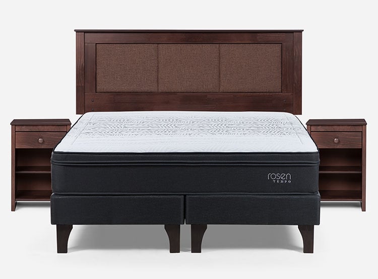 JUEGO DE DORMITORIO ROSEN CAMA EUROPEA TEMPO KING + SET RACHEL - 1