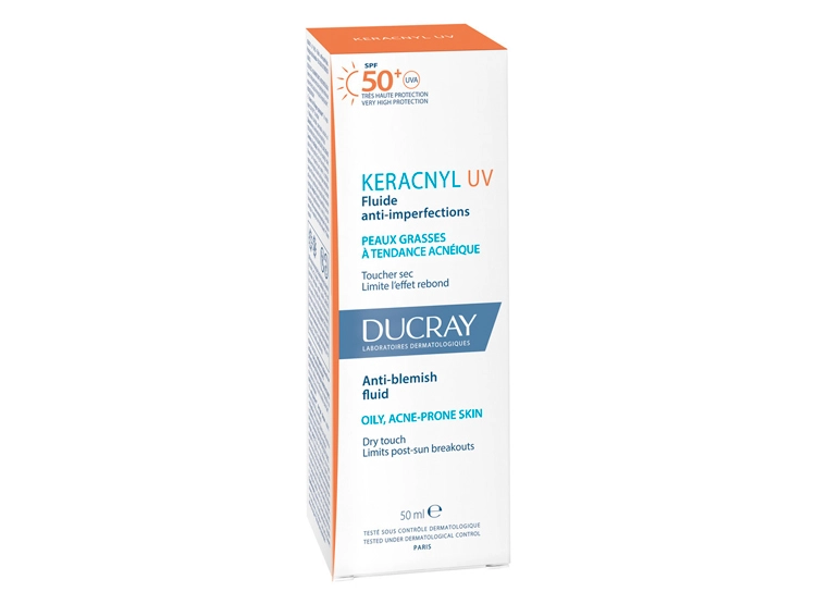 PROTECTOR SOLAR FACIAL DUCRAY ANTIEDAD CREMA KERACNYL UV FLUIDO SPF 50+ 50 ML - 4