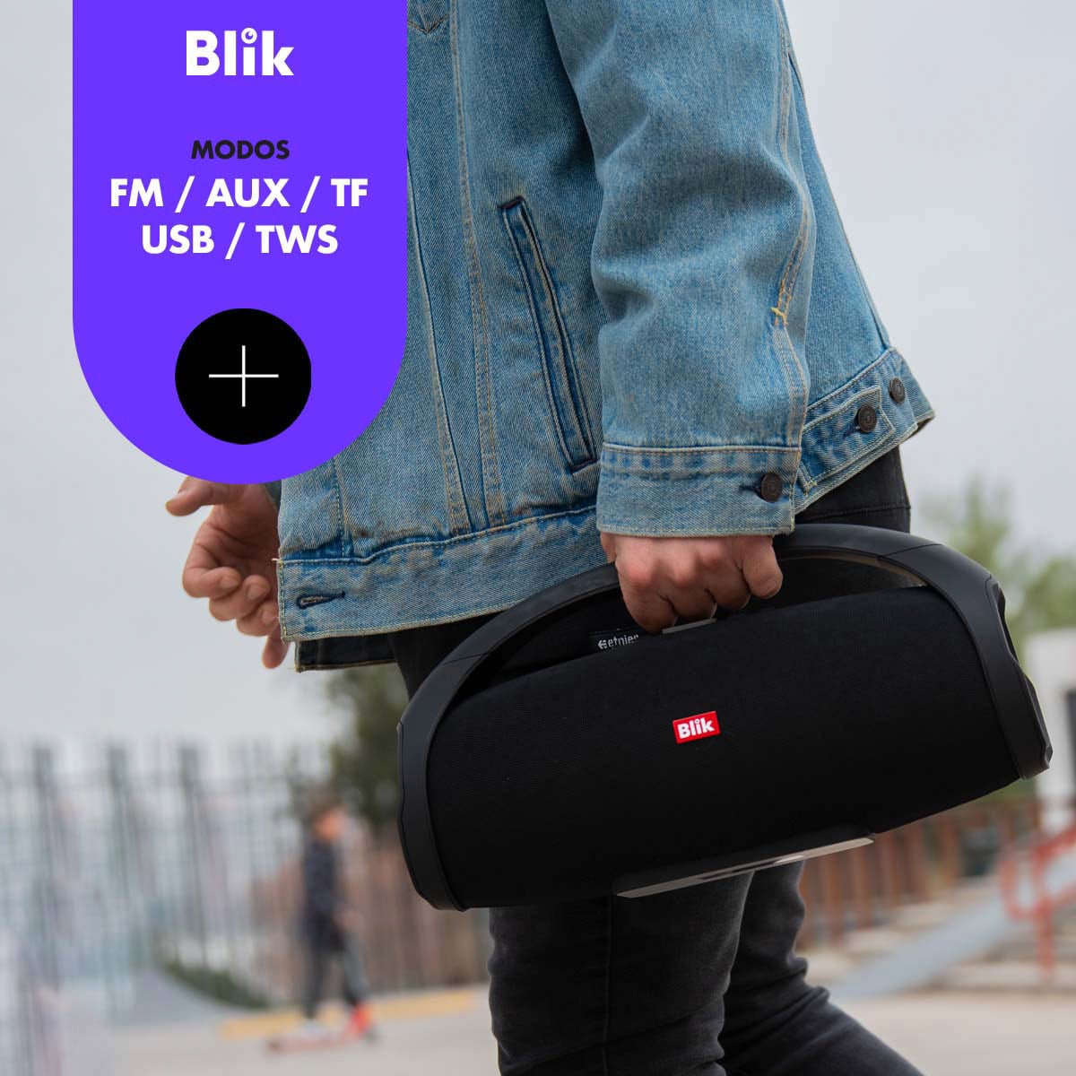 PARLANTE BLUETOOTH PORTÁTIL BLIK BOOSTER2 20W 12 HRS - 4