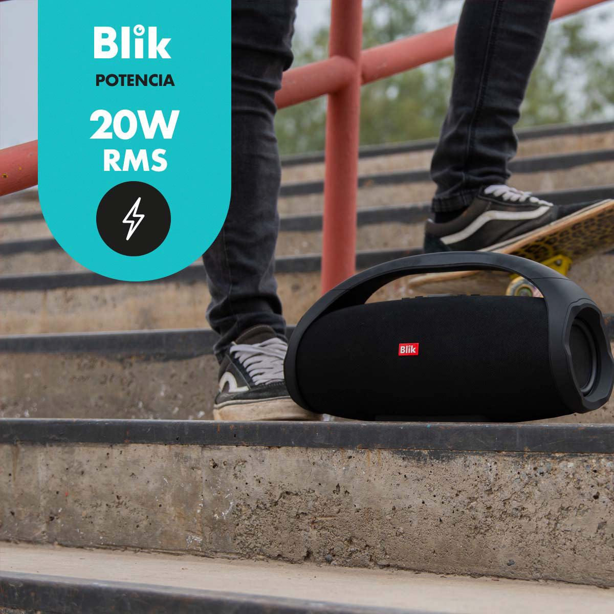 PARLANTE BLUETOOTH PORTÁTIL BLIK BOOSTER2 20W 12 HRS - 5