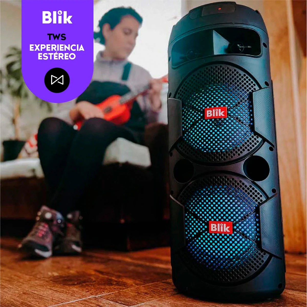 PARLANTE BLUETOOTH KARAOKE CON MICRÓFONO BLIK SCREAMER3 - 5