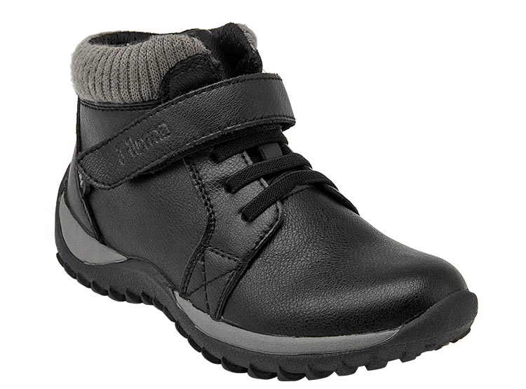 BOTINES UNISEX PLUMA CUERO NEGRO EW471 - 2