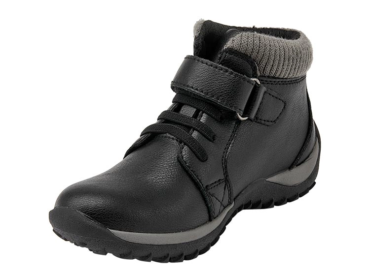BOTINES UNISEX PLUMA CUERO NEGRO EW471 - 3