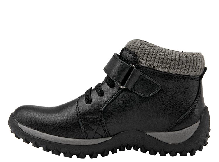 BOTINES UNISEX PLUMA CUERO NEGRO EW471 - 4