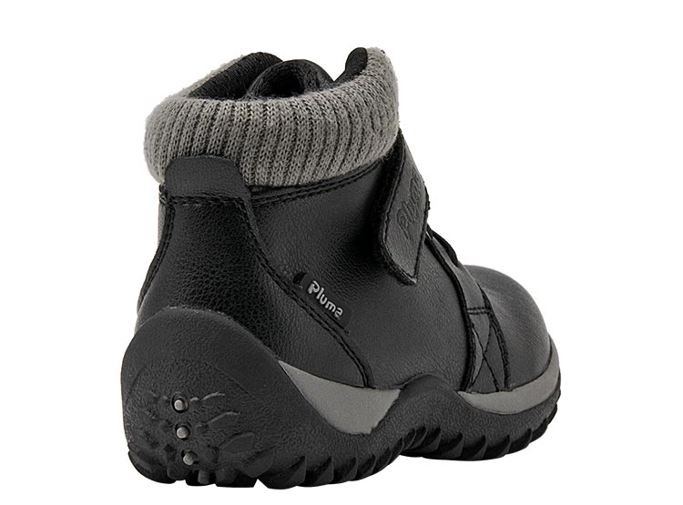 BOTINES UNISEX PLUMA CUERO NEGRO EW471 - 5
