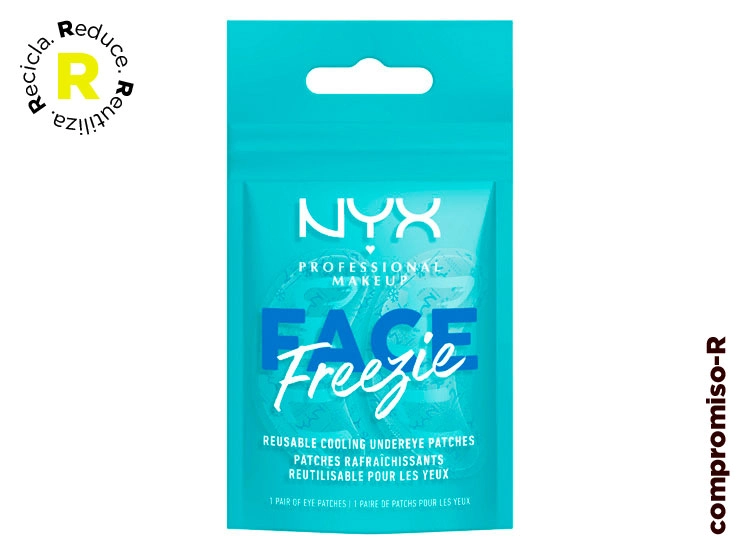 TRATAMIENTO OJOS NYX HIDRATANTE PARCHES FACE FREEZIE 2.2 GR REFRESCANTES REUTILIZABLES - 1