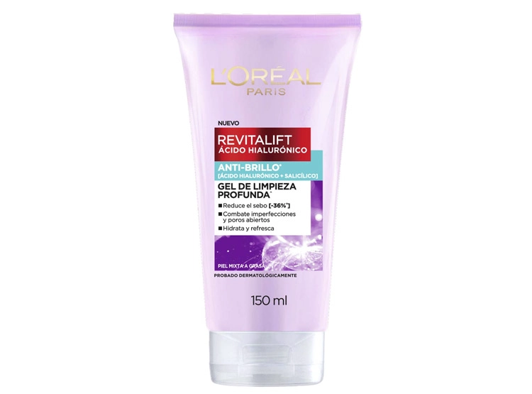 LIMPIADOR FACIAL LOREAL GEL DERMO EXPERTISE OIL CONTROL REVITALIFT 150 ML - 2