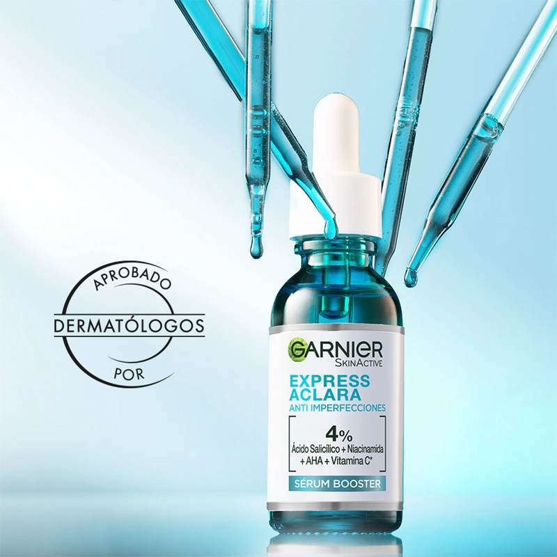 SERUM FACIAL GARNIER ANTIIMPERFECCIONES BOOSTER EXPRESS ACLARA 30 ML - 1