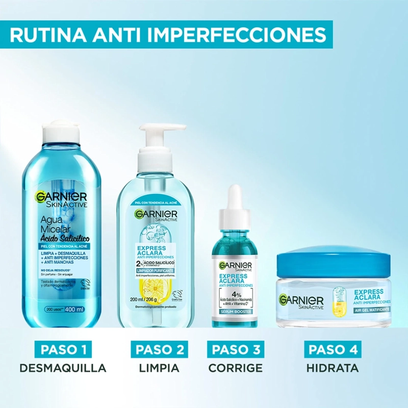 SERUM ANTI-IMPERFECCIONES GARNIER EXPRESS ACLARA 30ML - 5