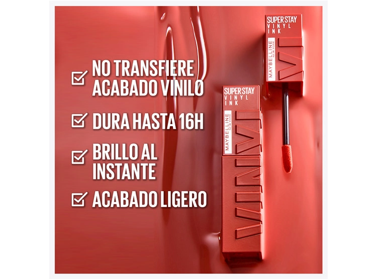 LABIAL MAYBELLINE LÍQUIDO SUPER STAY VINYL INK 4 GR - 5