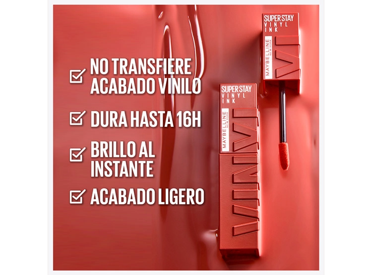 LABIAL MAYBELLINE LÍQUIDO SUPER STAY VINYL INK 4 GR - 5