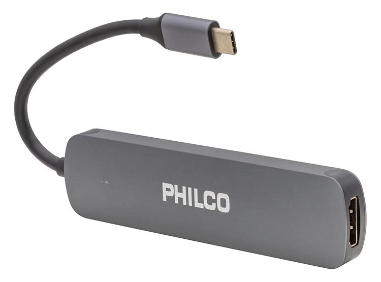 ADAPTADOR HUB PHILCO 6 EN 1 TIPO C A HDMI+ 3.0